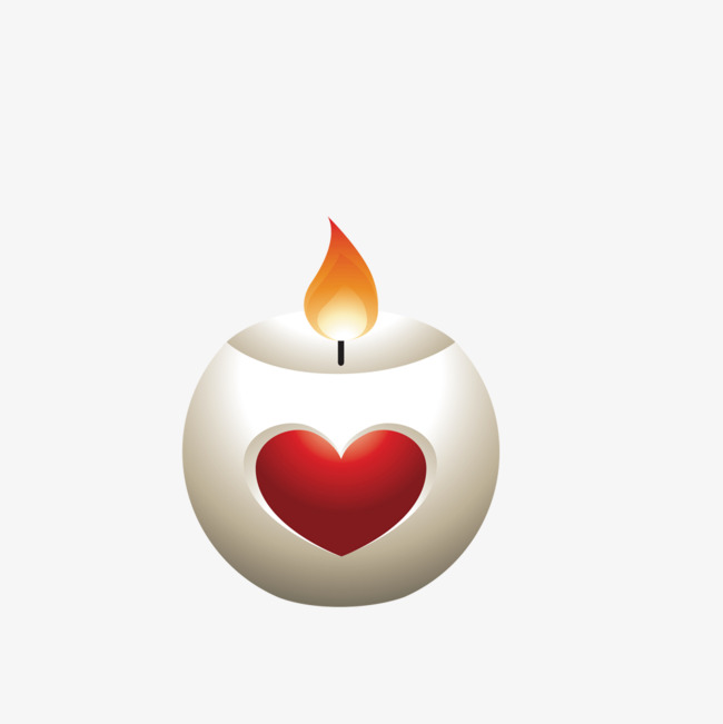 650x651 Heart Shaped Candle, Candle, Flame, Vector Png Image For Free Download