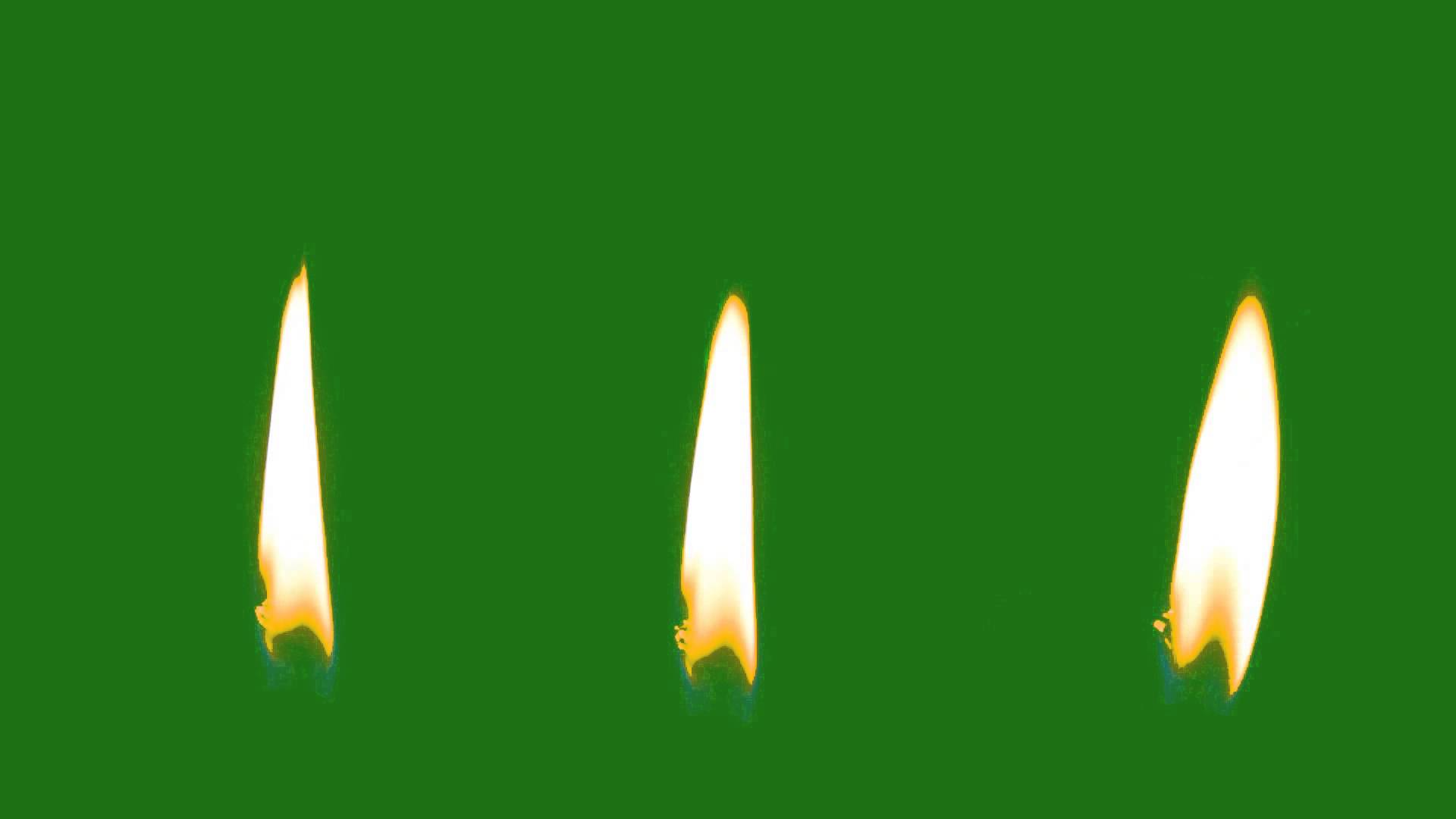 1920x1080 Royalty Free Green Screen Candle Flame