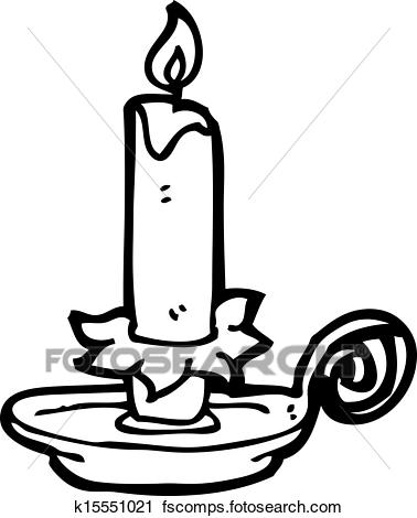 378x470 Clipart Of Old Candle Holder Cartoon K15551021