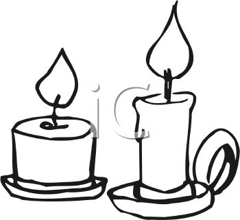 350x320 Drawing Clipart Candle