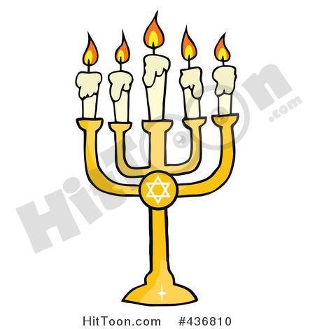 450x470 Menorah Clipart
