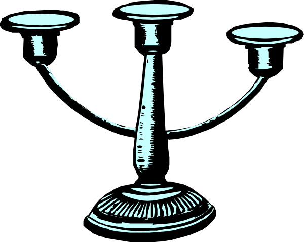 600x478 Antique Candleholder Clip Art