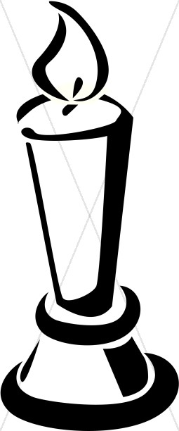 255x612 Candle Light Clipart