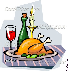 284x300 Candle Light Dinner Vector Clip Art