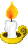 108x170 Candle Light Clip Art