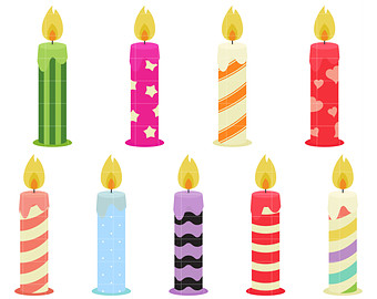340x270 Birthday Candle Clip Art