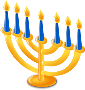 282x299 Hanukkah Candles Clip Art