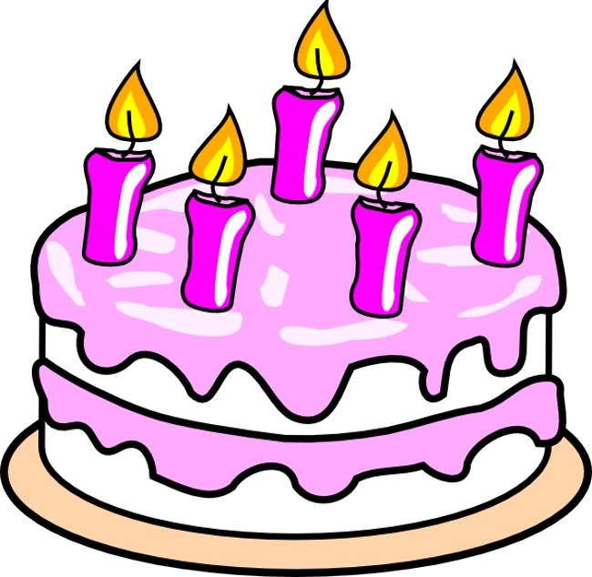 650x634 Birthday Cake Clip Art