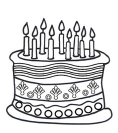 236x266 Fresh Design Birthday Cake Outline Black And White Printables