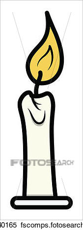 169x470 Clipart Of Cartoon Candle Clipart