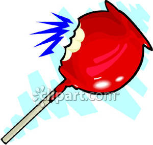300x285 Candy Apple With A Bite Taken Out