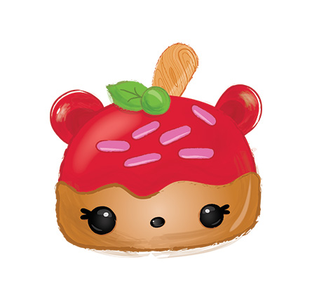 445x430 Caramel Apple Clip Art