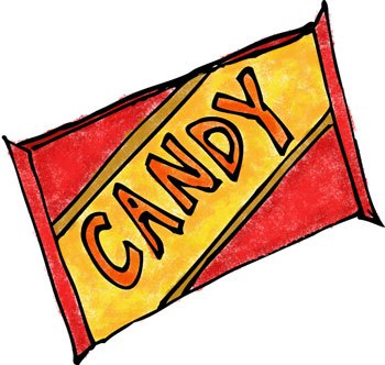 350x332 Candy Bar Clipart Unwrapped