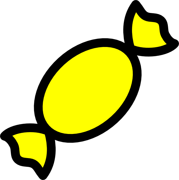 594x598 Yellow Candy Clip Art