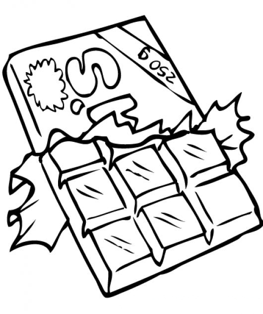 530x631 Chocolate Clip Art Images Black And White