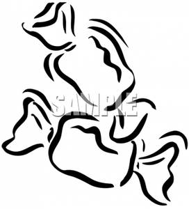 272x300 And White Pieces Of Candy Clipart Picture