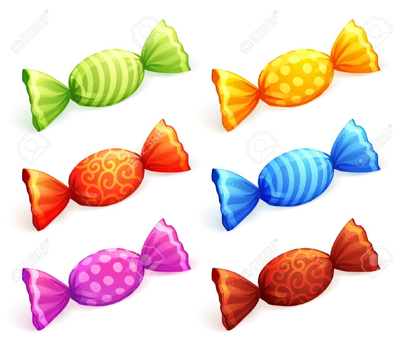 1300x1124 Colorful Candy Clipart
