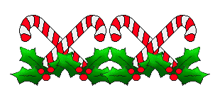 303x134 Candy Cane Border Clip Art