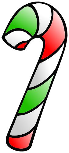 226x500 Candy Cane Clipart Colorful