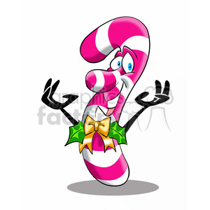 300x300 Royalty Free Candy Cane Peppermint Stick Character 393488 Vector
