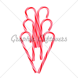 325x325 Candy Cane Heart Gl Stock Images