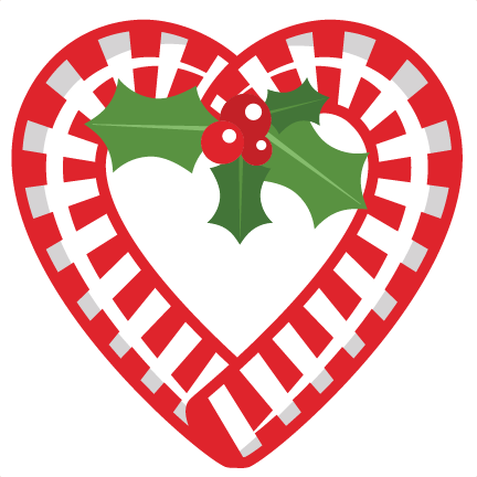 432x432 Candy Cane Heart Svg Scrapbook Cut File Cute Clipart Files