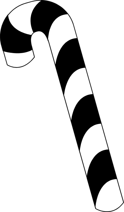 400x679 Candy Black And White Candy Cane Clipart Free Download Clip Art