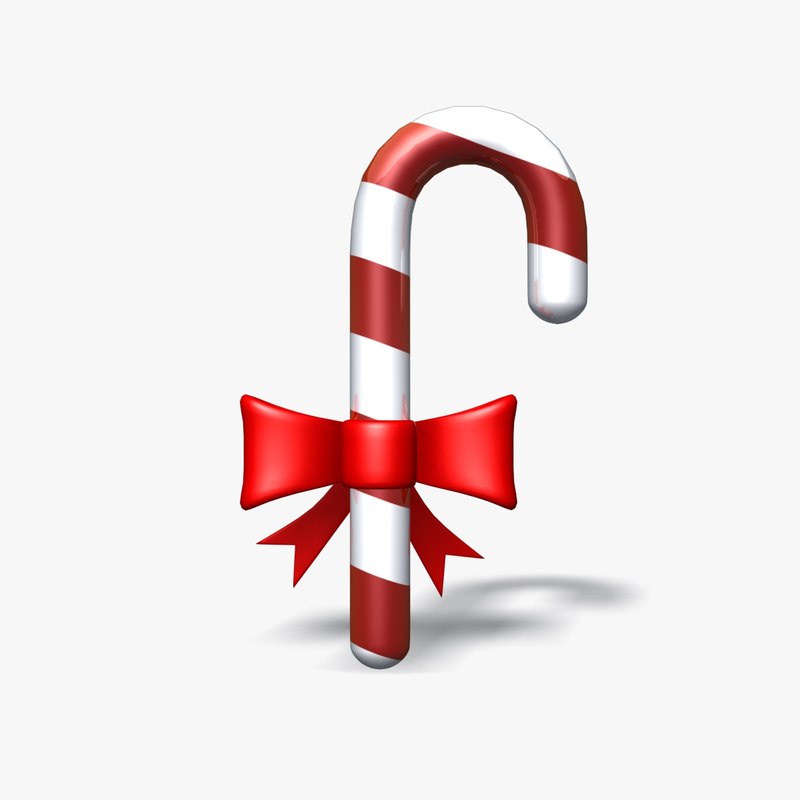 800x800 Candy Cane 3d Models For Download Turbosquid
