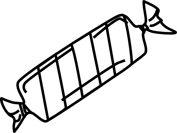 600x450 Candy Clipart Black And White