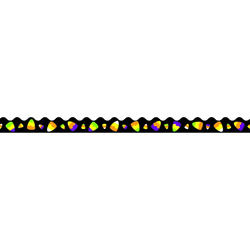 250x250 Candy Corn Scalloped Border (Cd 108221)