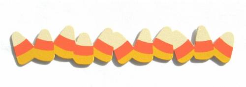 500x177 Candy Corn Border Magnet From Demdaco