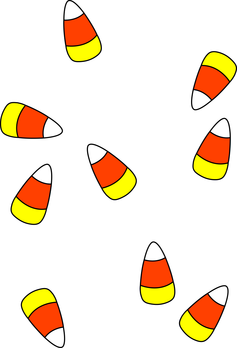 830x1220 Candy Corn Clipart Black And White Free