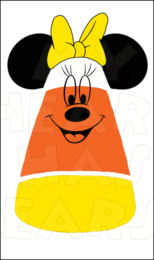 610x1024 Candy Corn Minnie Mouse Instant Download Halloween Digital Clip
