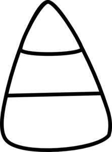 222x300 Candy Corn Outline Clip Art