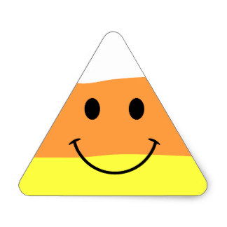 324x324 Yellow And White Candy Corn Stickers Zazzle