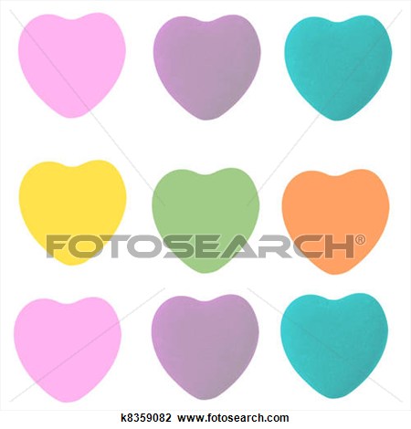 450x470 Hearts Clipart Blank