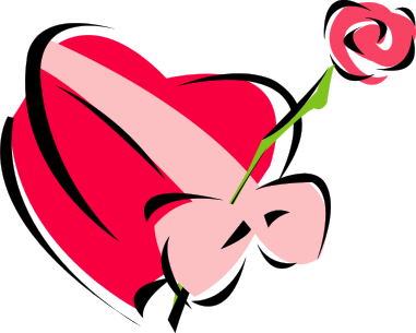 381x305 Valentine Candy Hearts Clip Art