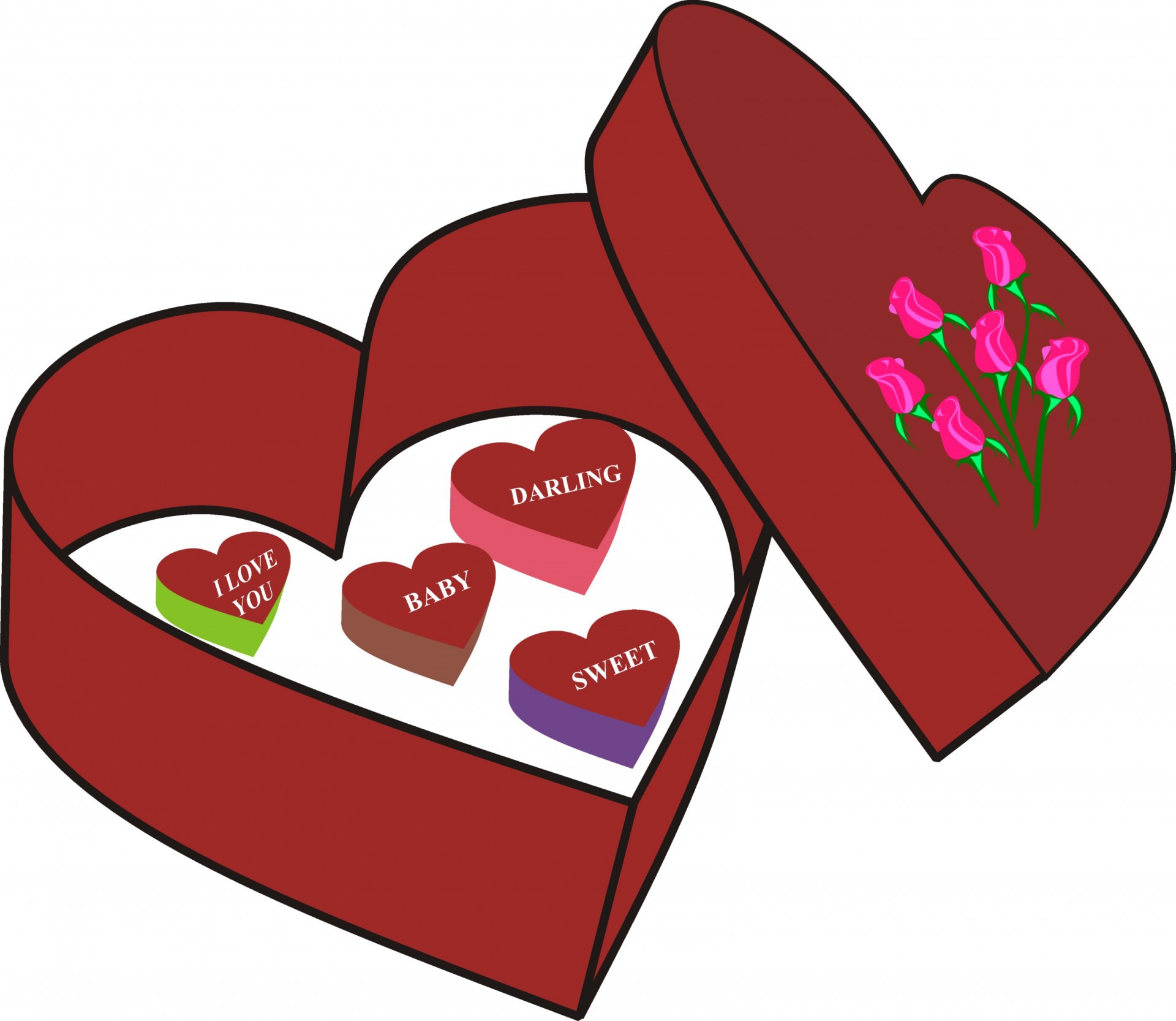 1920x1666 Valentines Heart Candy Box Free Stock Photo
