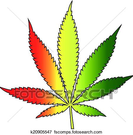 450x458 Clip Art Of Cannabis Leaf With Rastafarian Flag Colors, Vertical