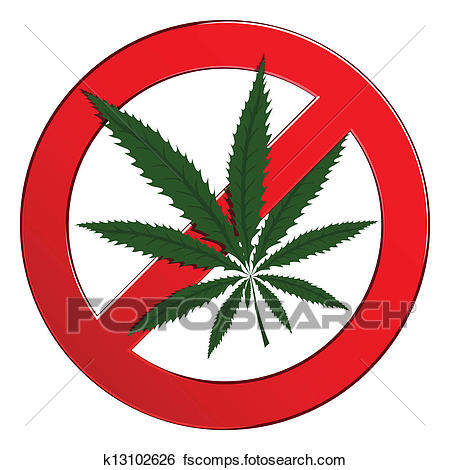 450x470 Clip Art Of Sign Forbidden Circle Drug Cannabis K13102626