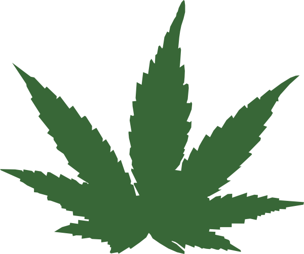 600x502 Marijuana Leaf Clip Art
