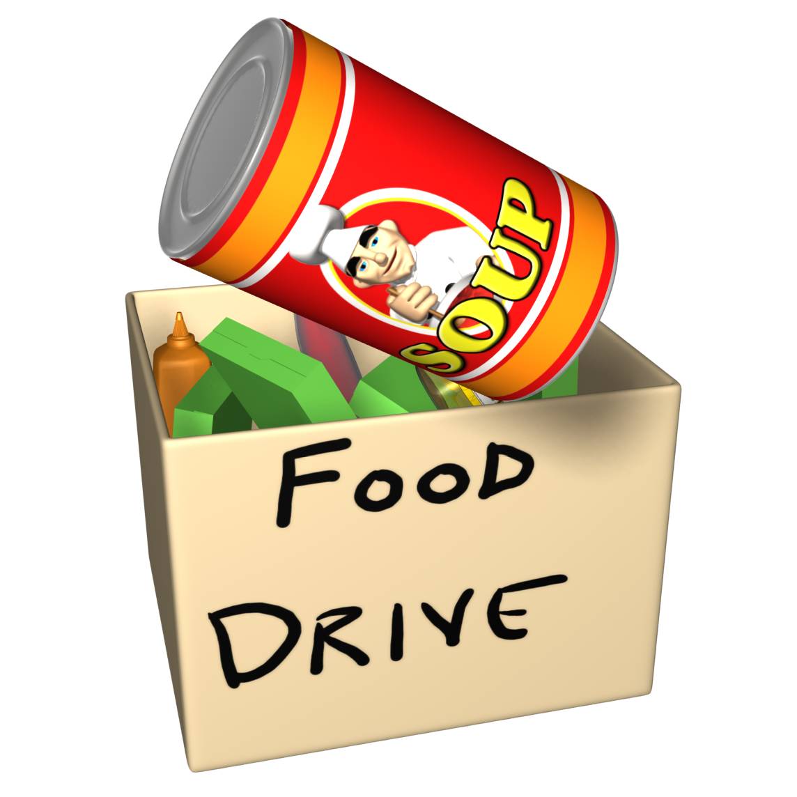 1144x1144 Canned Food Drive Clip Art