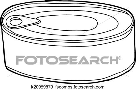 450x300 Clipart Of Canned Food K20959873
