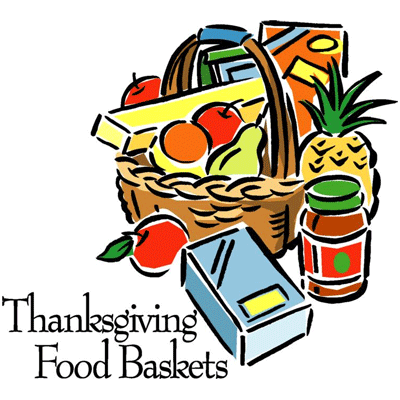 400x400 Holiday Food Basket Clipart