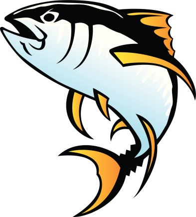 393x435 Simple Tuna Clipart