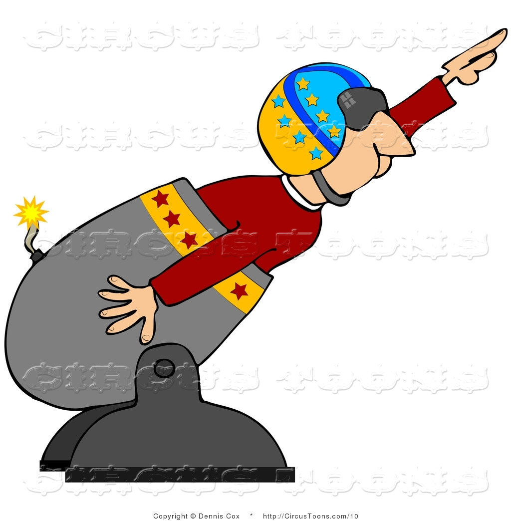 1024x1044 Circus Clipart Of A Man Cannonball In A Cannon By Djart