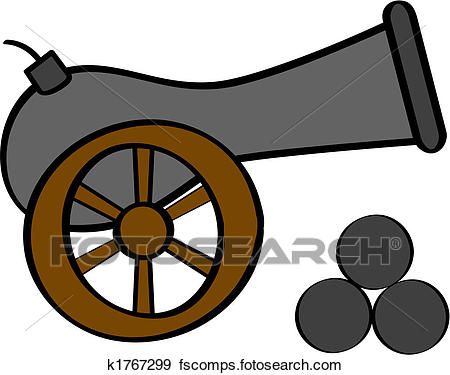 450x375 Clip Art Of Cannon K1767299