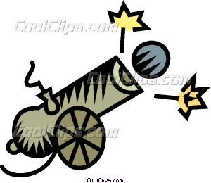 300x260 Cannon Vector Clip Art