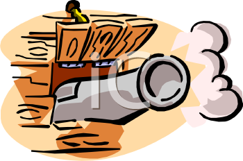 350x232 Bullet Clipart Cannon