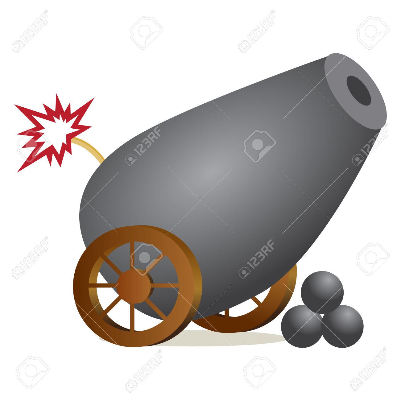 1300x1300 Canon Clipart Cannonball